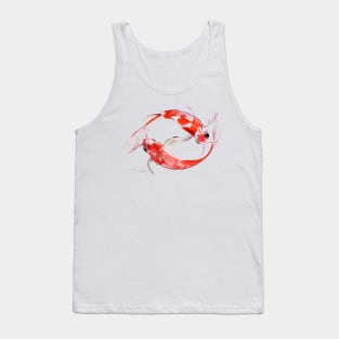 Yin and Yang Feng Shui Koi Tank Top